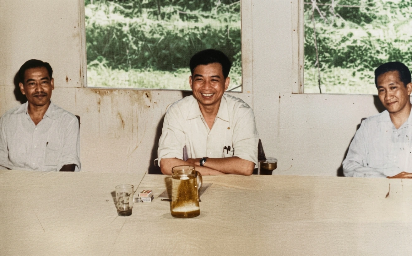 1955年华玲和谈代表团合影