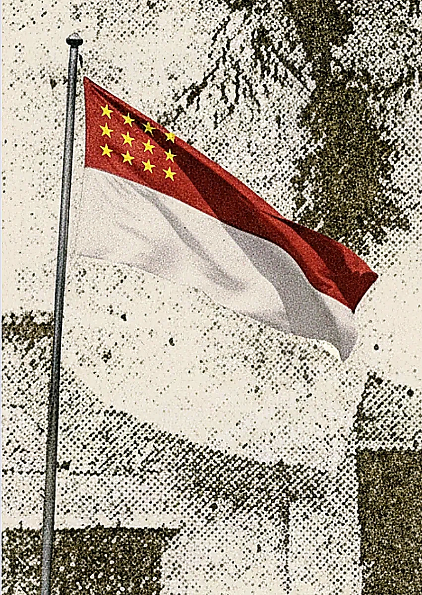 1947年11月11日马盟在新加坡总部升起的“荣誉红白旗”（Sang Saka Malaya）历史文献与旗帜考据档案