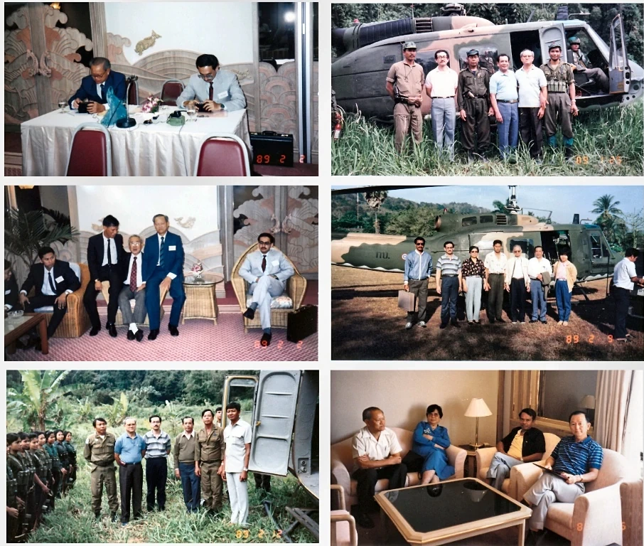 1989年2月2日至4日：普吉岛第一轮三方会谈及代表团往返纪实组照